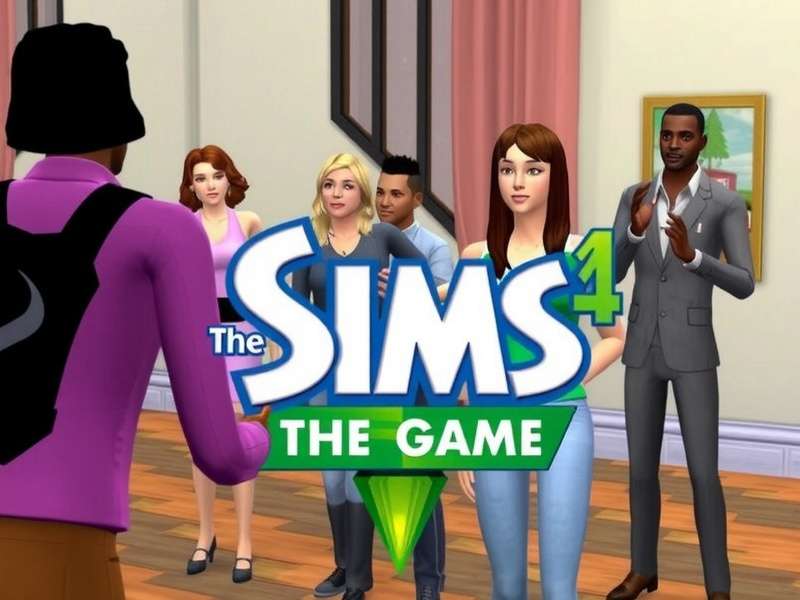 The Sims Game building mode showing a modern home under construction