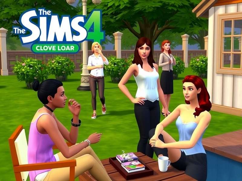 The Sims 5 PC gameplay screenshot showing modern house and characters