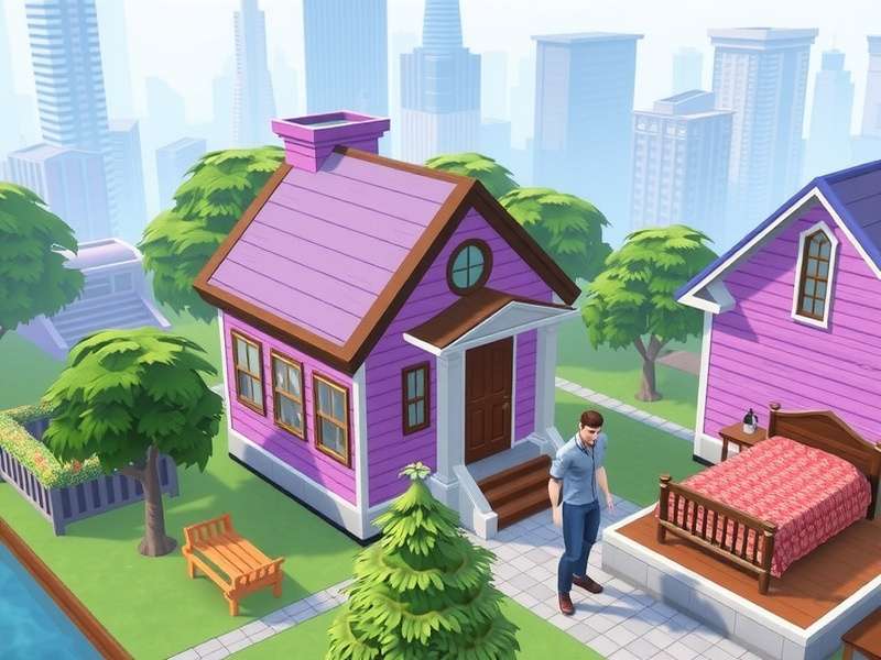 The Sims Mobile gameplay on a smartphone and tablet