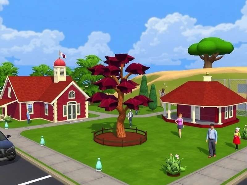 A vibrant computer setup showing The Sims 4 game with custom content interface