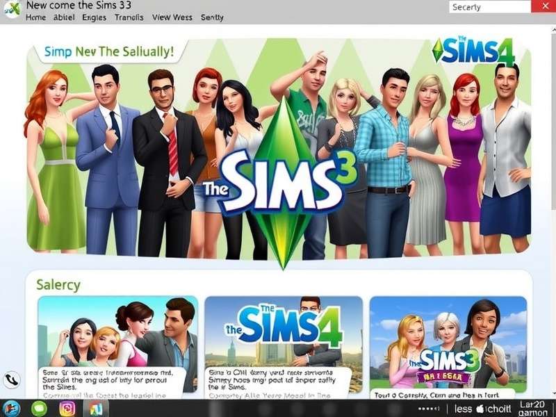 The Sims 3 community members sharing creations online