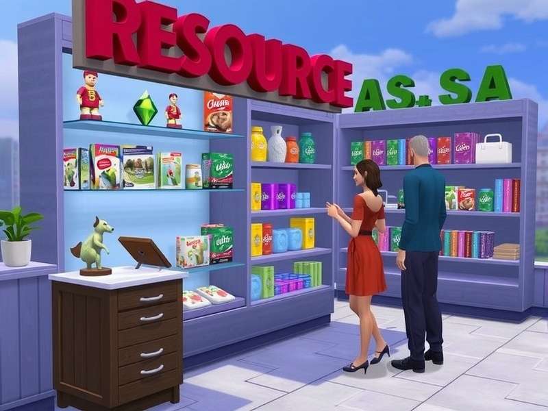 Screenshot of a vibrant Sims 4 living room filled with custom content furniture and decor, showcasing the possibilities of CC shopping.