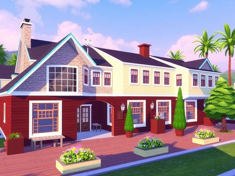 The Sims 4 Build mode interface showing tools and options