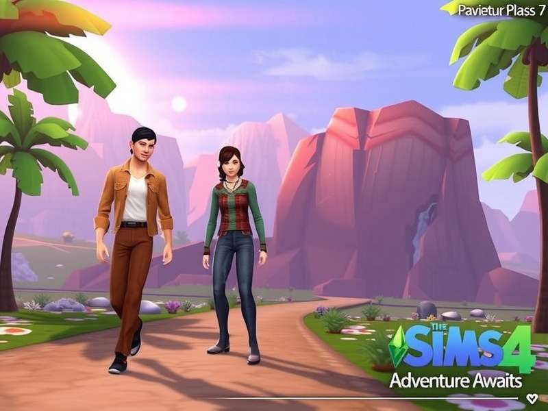 A vibrant scene from The Sims 4 showing diverse Sims in a beautifully decorated living room, laughing and interacting.