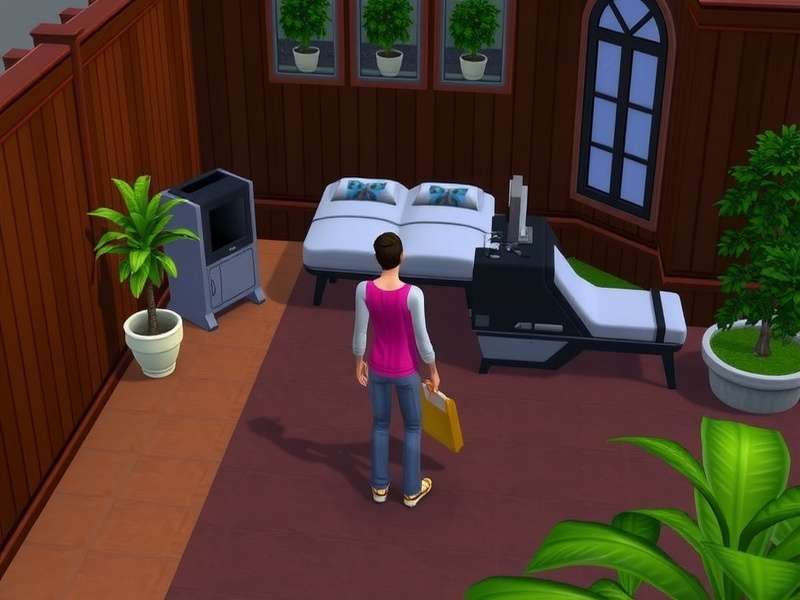 The Sims 3 gameplay showcasing house building and character customization