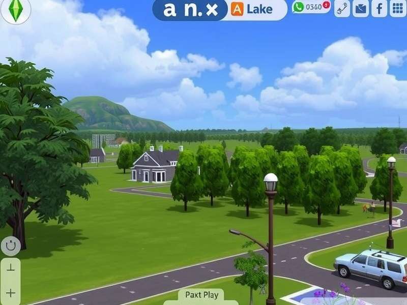 Sims Freeplay gameplay on a mobile device