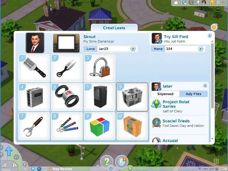 Screenshot showing The Sims Resource website interface with custom content categories