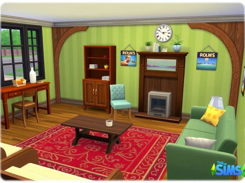 Modern living room interior design with furniture