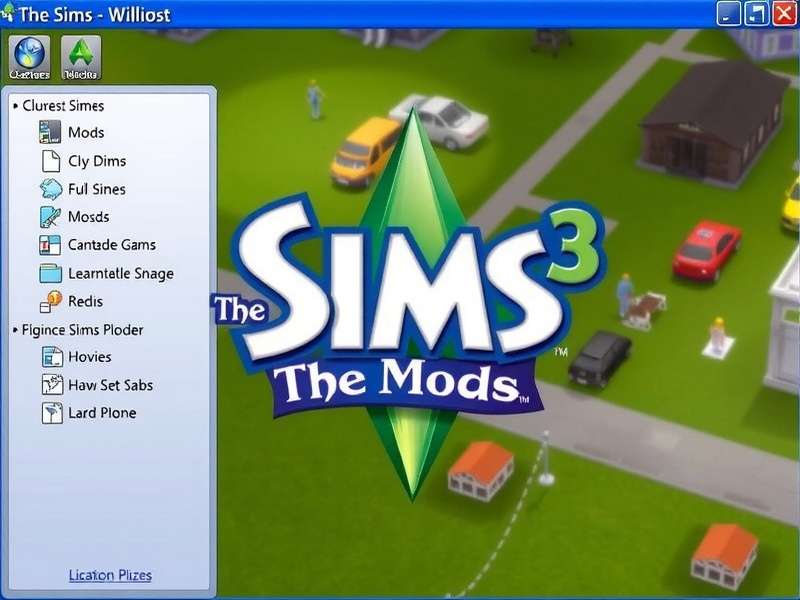 Visual diagram showing the correct folder structure for The Sims 3 Mods, including subfolders for organisation