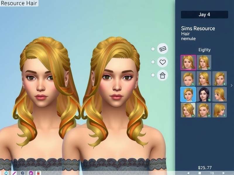Showcase of custom hairstyles from The Sims Resource