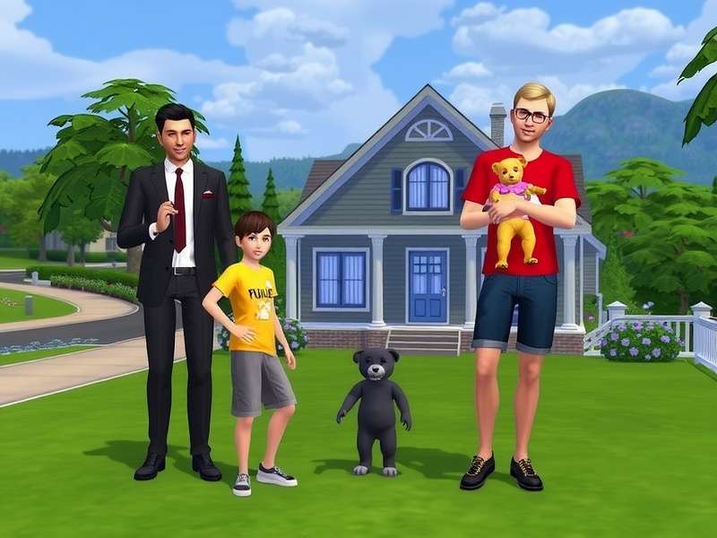 The Sims 5 gameplay on PlayStation 5 showing a modern living room with detailed lighting