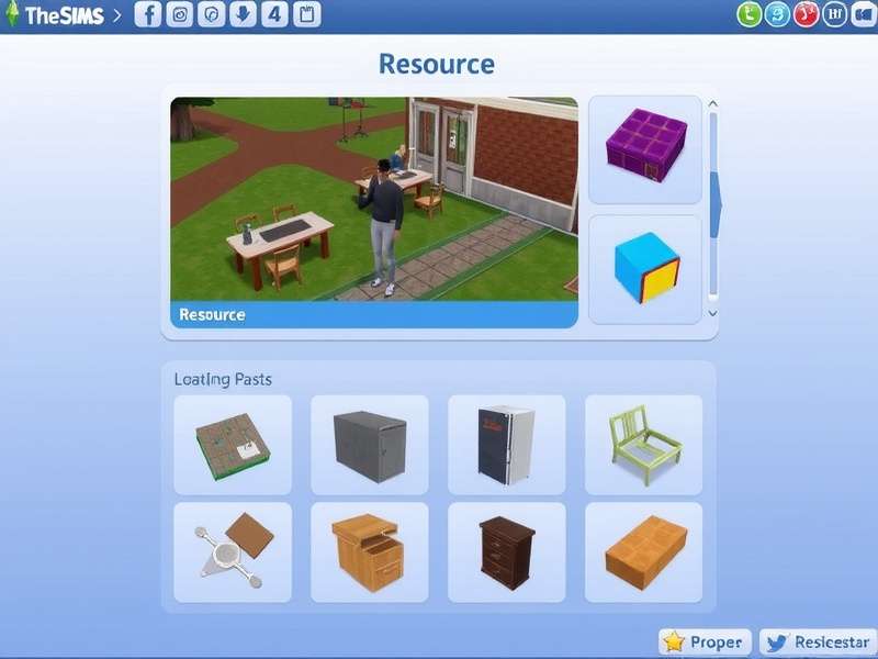 A vibrant computer screen showing The Sims 4 game with custom content and mods interface