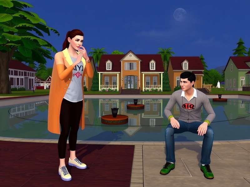 Concept art for The Sims 5 Project Rene showing a modern, customizable living space