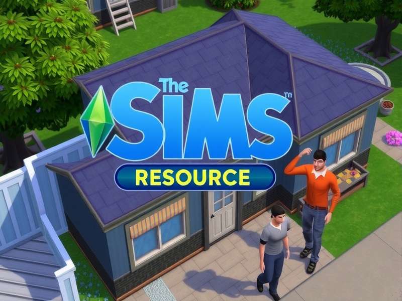 The Sims Resource Free Vip - UK Guide Banner with plumbob and custom content showcase