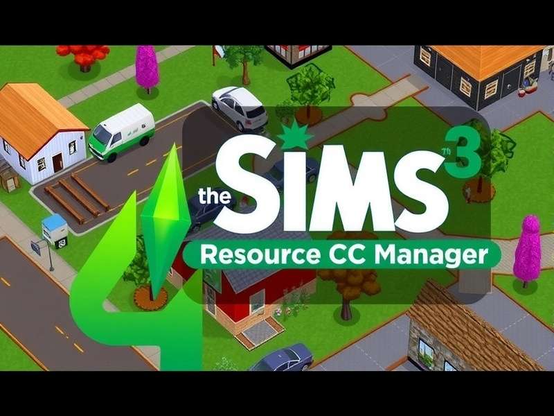 The Sims Resource CC Manager dashboard interface showing custom content organisation for The Sims 4 and The Sims 3