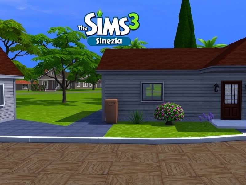 The Sims 3 free download guide banner featuring iconic Sim characters and neighbourhood scenery