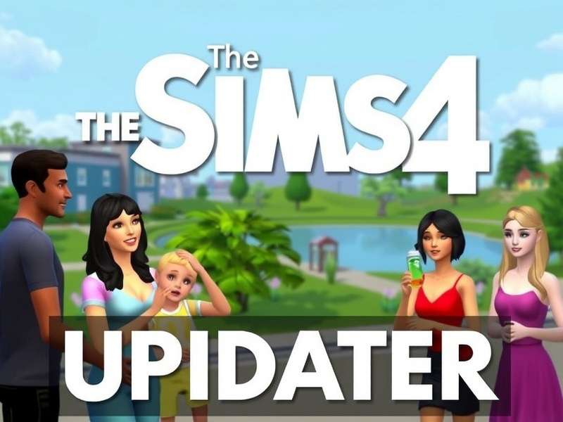 The Sims 4 Updater – game update interface with plumbob and UI elements