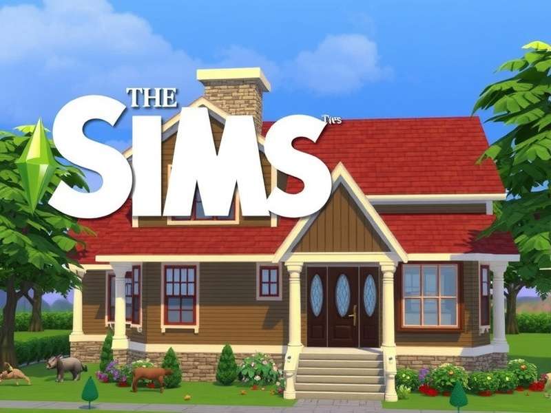 The Sims 5 House Building blueprint cosy cottage with garden layout