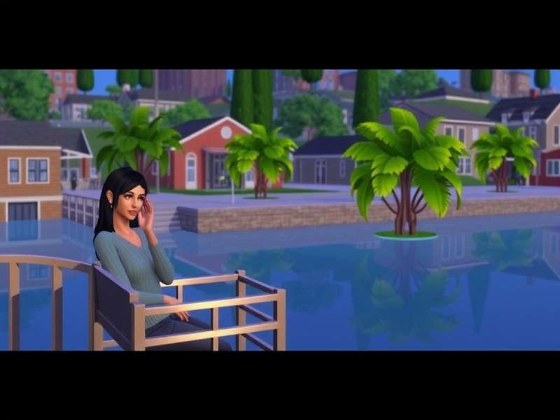 The Sims Baixar community hub showcasing Sims games and mods in a UK setting