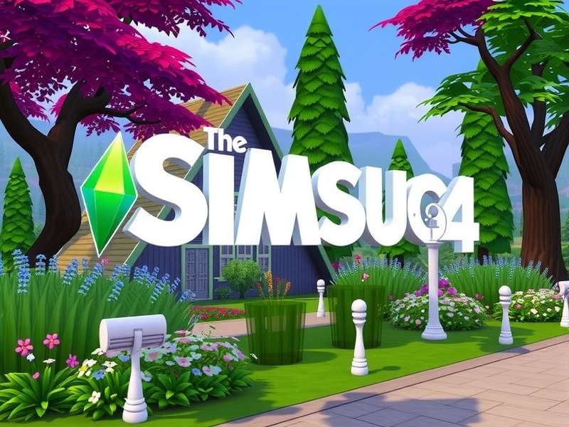 The Sims 4 gameplay with custom content and mods showcased on a modern gaming setup